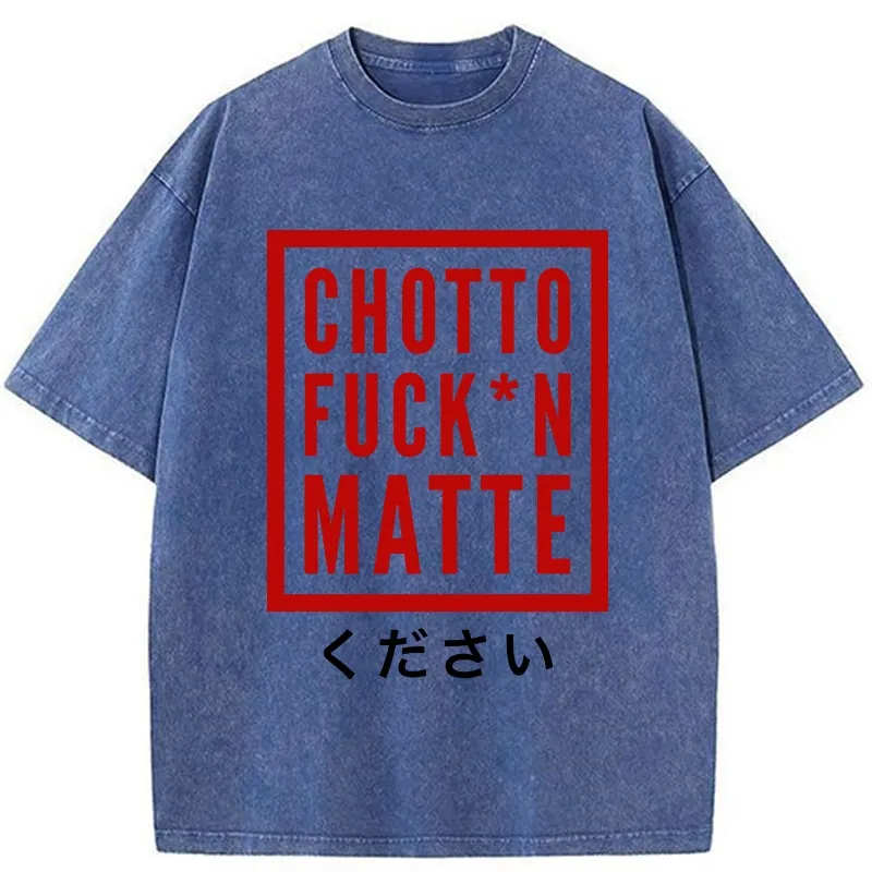Tokyo-Tiger Japanese Chotto Matte Washed T-Shirt