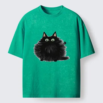 Tokyo-Tiger Cat's Approval Washed T-Shirt