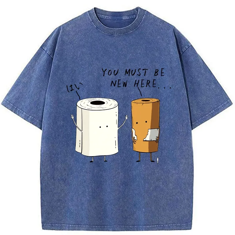 Tokyo-Tiger You Must Be A New Employee Washed T-Shirt