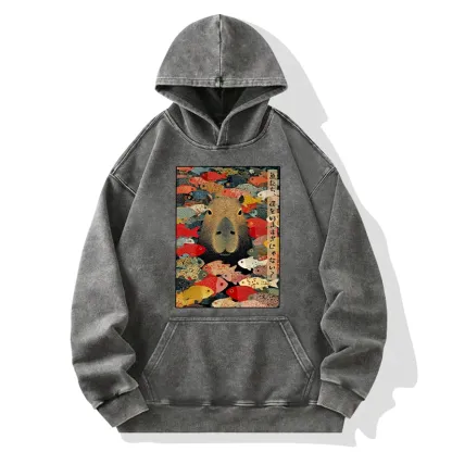Tokyo-Tiger Am I Too Lovable? Washed Hoodie