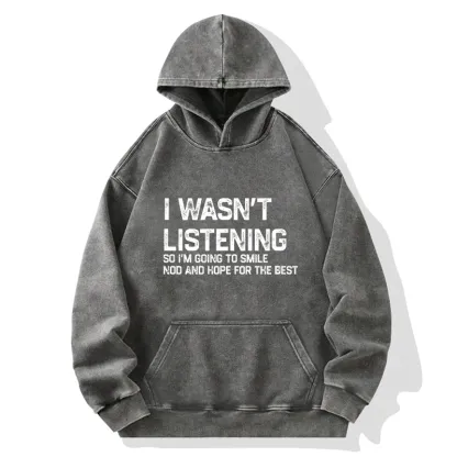 Tokyo-Tiger Indifferent To Everything Washed Hoodie