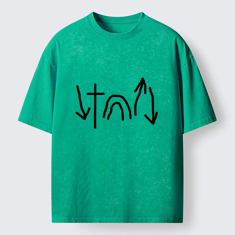 Tokyo-Tiger Minimalist Easter Washed T-Shirt