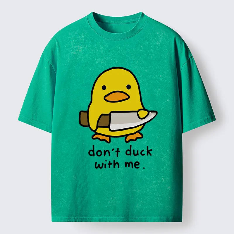 Tokyo-Tiger Duck With A Knife Washed T-Shirt