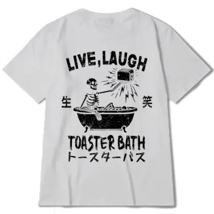 Tokyo-Tiger Funny Electric Shock Skeleton Back Classic T-Shirt