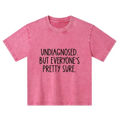 Tokyo-Tiger Self-diagnosed Illness Funny Kids Washed T-Shirt