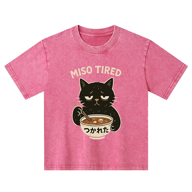 Tokyo-Tiger I’m So Tired Kids Washed T-Shirt