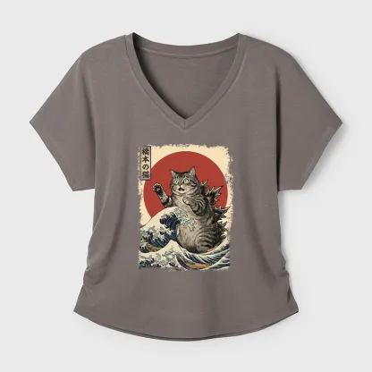 Tokyo-Tiger Catzilla Is Causing Destruction Modal Dolman Sleeve T-Shirt