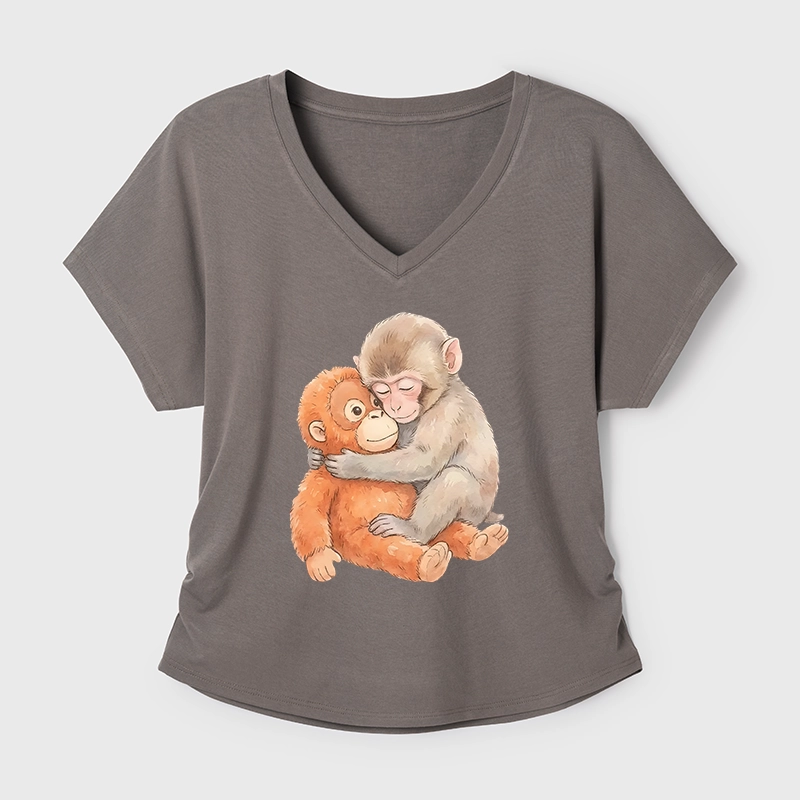 Tokyo-Tiger Poor Punch Modal Dolman Sleeve T-Shirt