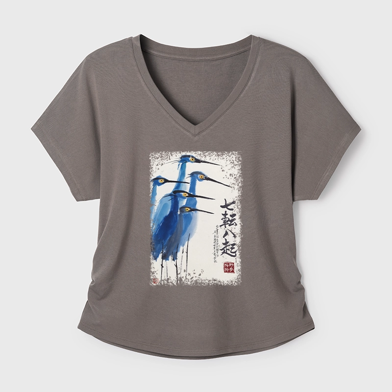 Tokyo-Tiger Wings That Never Yield Modal Dolman Sleeve T-Shirt