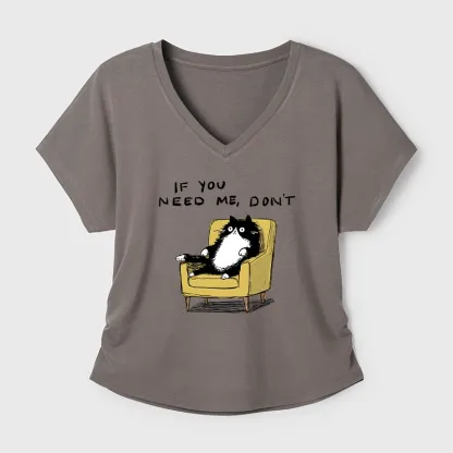 Tokyo-Tiger Unavailable Cat Modal Dolman Sleeve T-Shirt