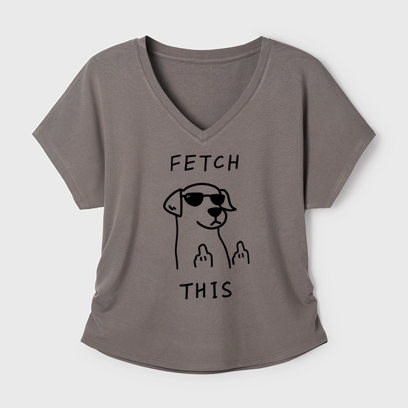 Tokyo-Tiger Rebellious Dog Modal Dolman Sleeve T-Shirt