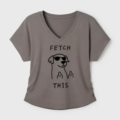 Tokyo-Tiger Rebellious Dog Modal Dolman Sleeve T-Shirt