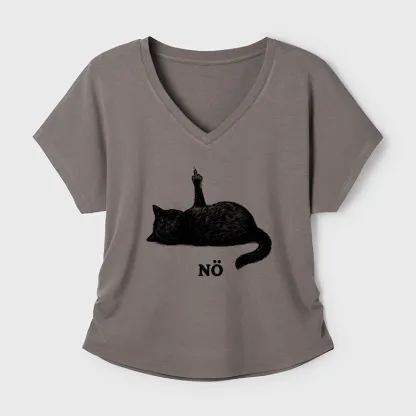 Tokyo-Tiger Cat Refused Modal Dolman Sleeve T-Shirt