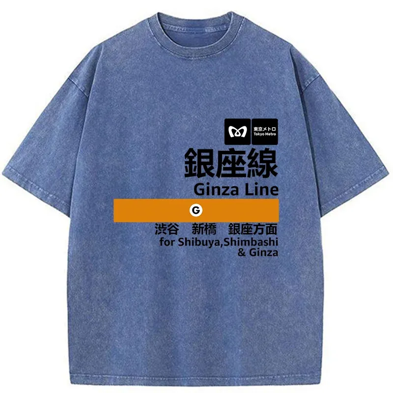 Tokyo-Tiger Ginza Line Japan Washed T-Shirt