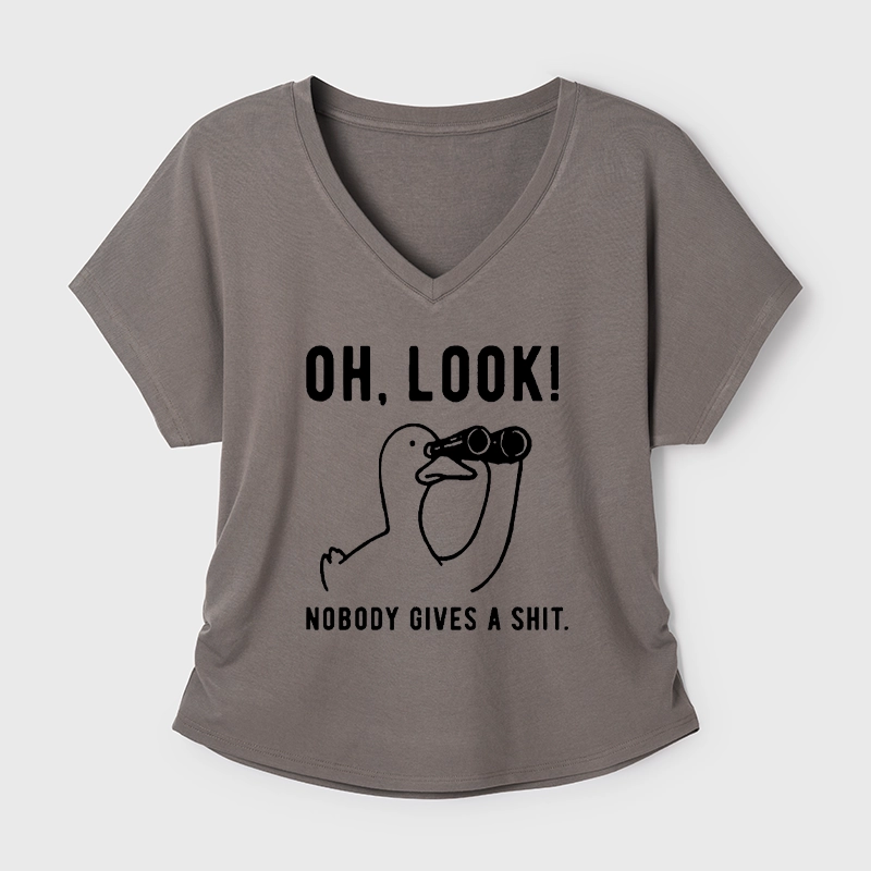 Tokyo-Tiger No One Cares About The Duck Modal Dolman Sleeve T-Shirt