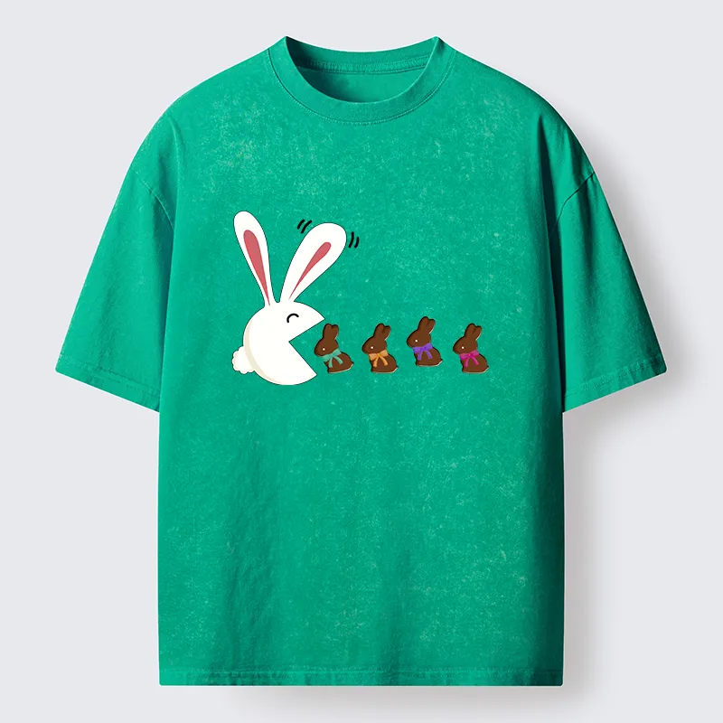 Tokyo-Tiger Fun Of The Easter Bunny Washed T-Shirt