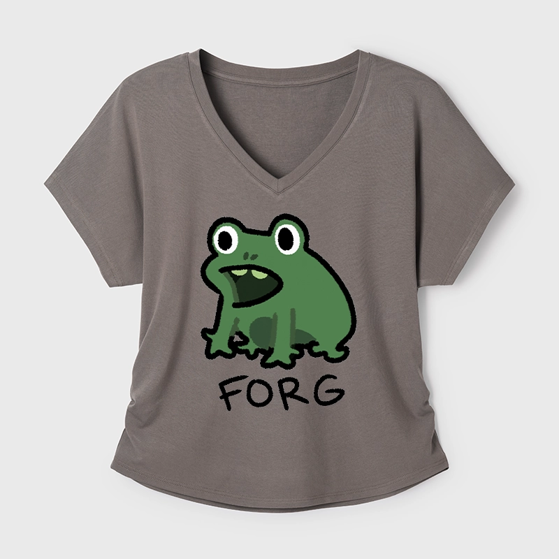 Tokyo-Tiger Funny Forg Japan Modal Dolman Sleeve T-Shirt