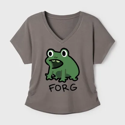 Tokyo-Tiger Funny Forg Japan Modal Dolman Sleeve T-Shirt