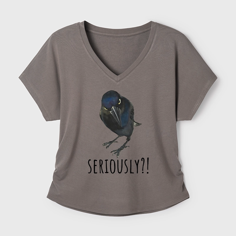 Tokyo-Tiger Raven's Question Modal Dolman Sleeve T-Shirt