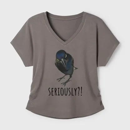 Tokyo-Tiger Raven's Question Modal Dolman Sleeve T-Shirt