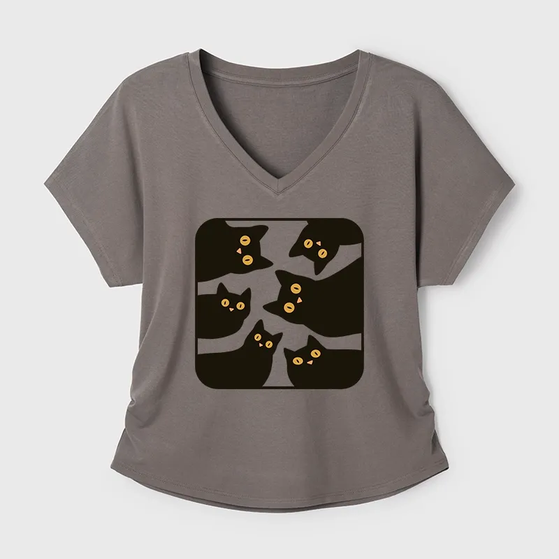 Tokyo-Tiger Cats Are Watching You Modal Dolman Sleeve T-Shirt