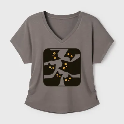 Tokyo-Tiger Cats Are Watching You Modal Dolman Sleeve T-Shirt