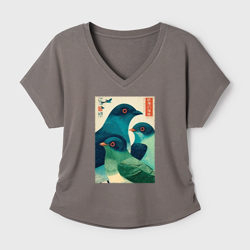 Tokyo-Tiger Petrels Of The Painted Sea Modal Dolman Sleeve T-Shirt