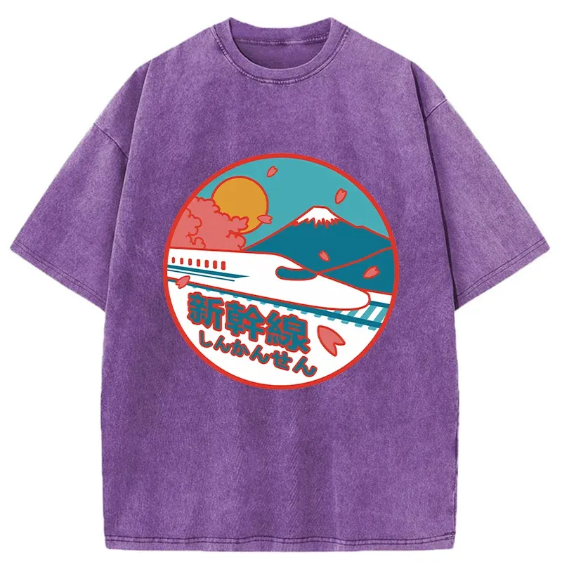 Tokyo-Tiger Japan Shinkansen Washed T-Shirt
