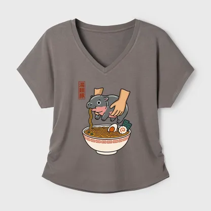 Tokyo-Tiger Noodles Got Me Modal Dolman Sleeve T-Shirt