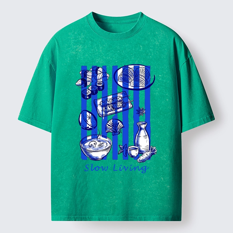 Tokyo-Tiger Slow Living Moments Washed T-Shirt