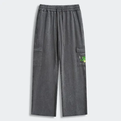 Tokyo-Tiger Impatient Frog Washed Utility Sweatpants