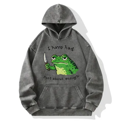 Tokyo-Tiger Impatient Frog Washed Hoodie