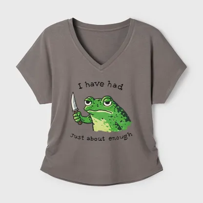 Tokyo-Tiger Impatient Frog Modal Dolman Sleeve T-Shirt