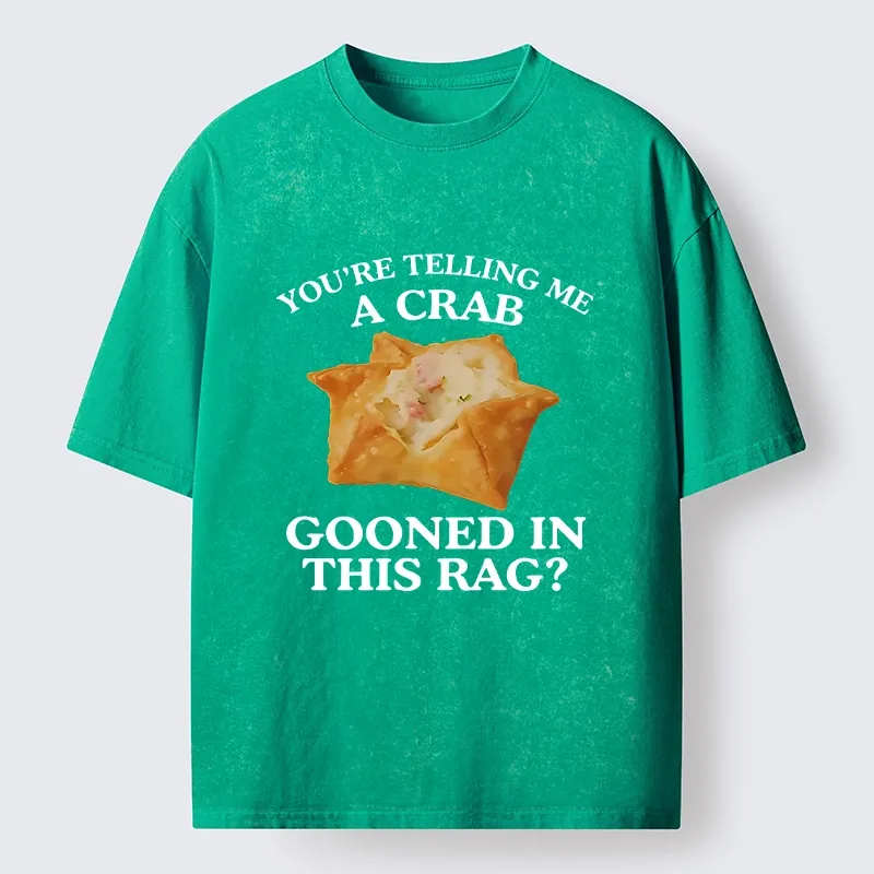 Tokyo-Tiger A Crab in a Crispy Wrap Washed T-Shirt