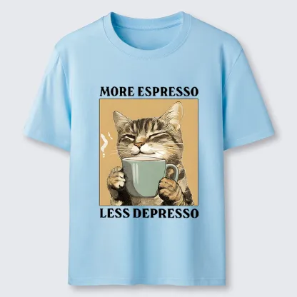 Tokyo-Tiger Cute Cat Drinking Coffee Classic T-Shirt