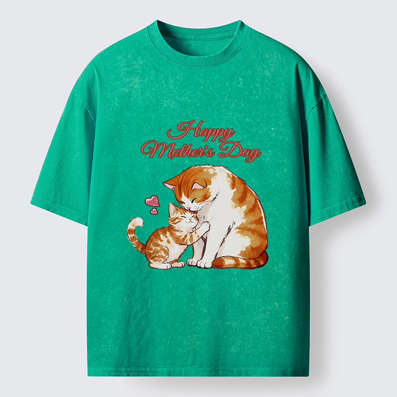 Tokyo-Tiger Love Of Cats Washed T-Shirt