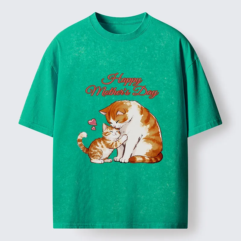 Tokyo-Tiger Love Of Cats Washed T-Shirt