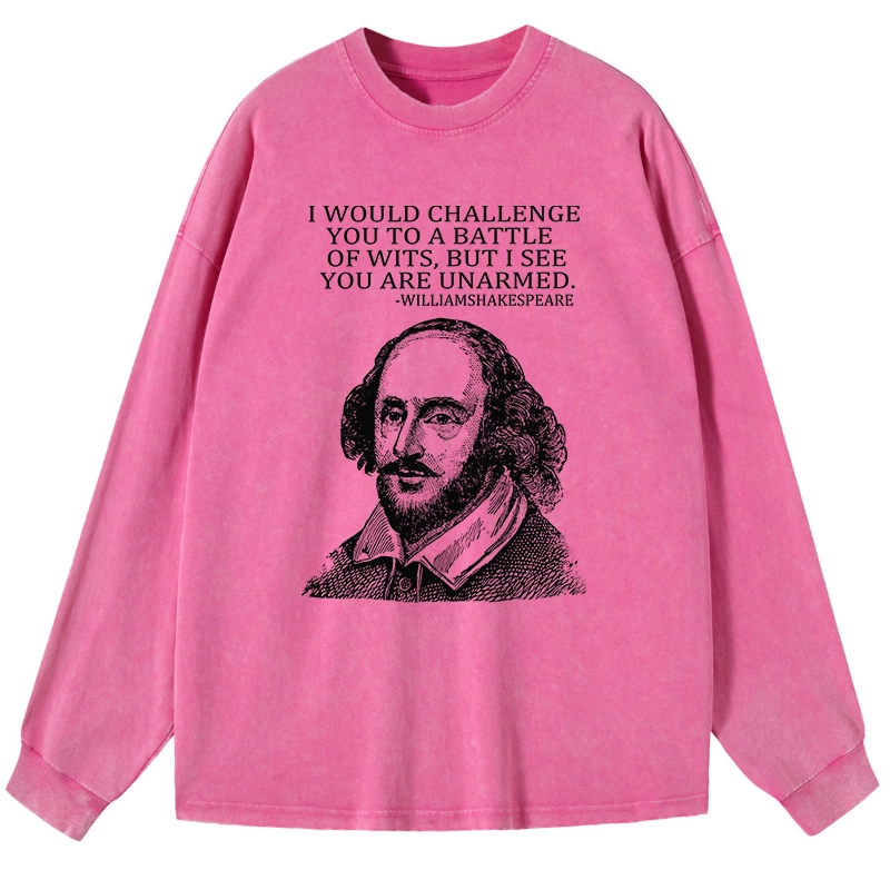 Tokyo-Tiger Your Intelligence Is Inferior To Mine Washed Long Sleeve T-Shirt