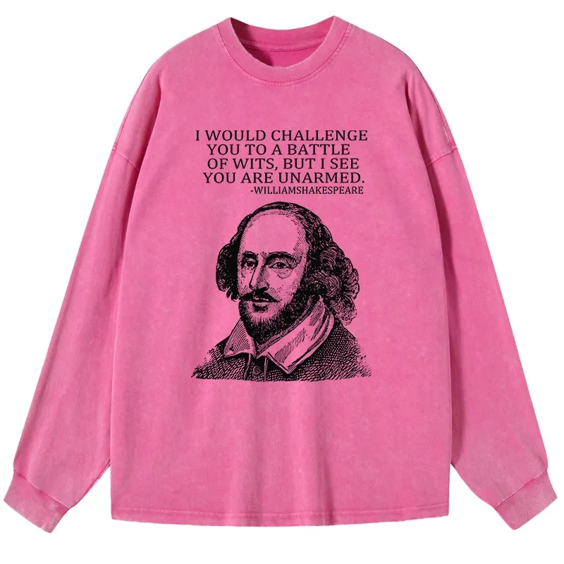 Tokyo-Tiger Your Intelligence Is Inferior To Mine Washed Long Sleeve T-Shirt