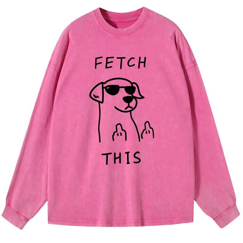 Tokyo-Tiger Rebellious Dog Washed Long Sleeve T-Shirt