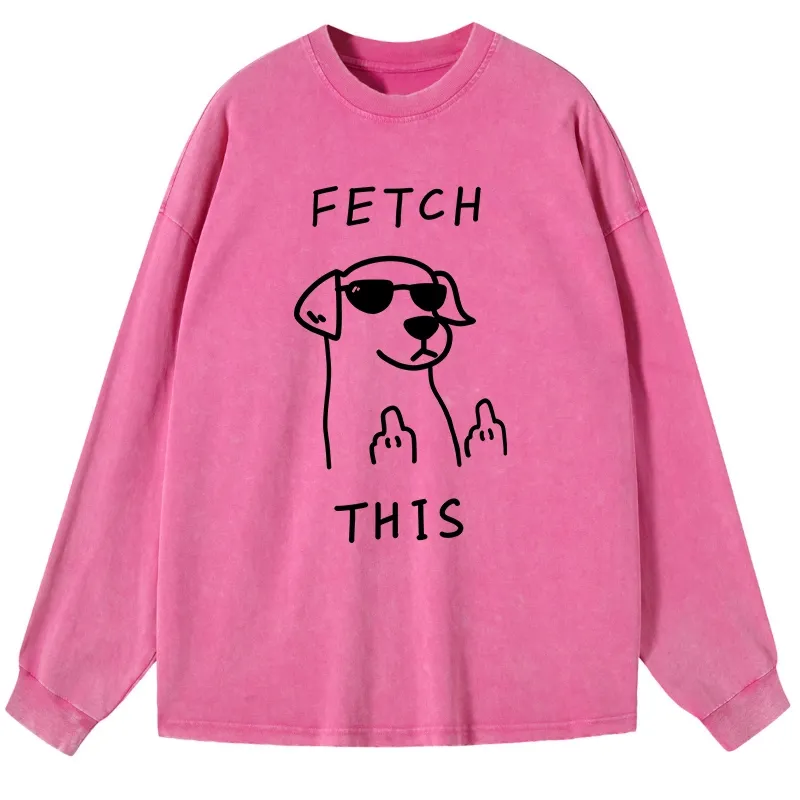 Tokyo-Tiger Rebellious Dog Washed Long Sleeve T-Shirt