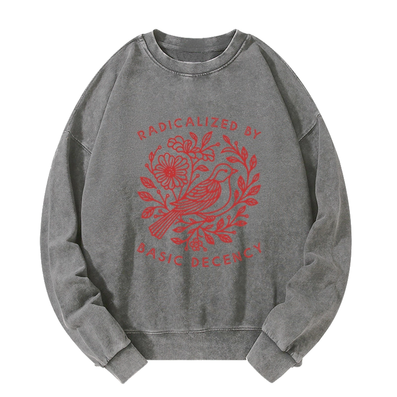 Tokyo-Tiger Pigeon That Was Moved Washed Sweatshirt