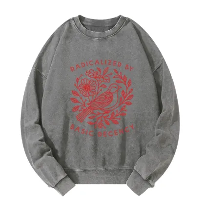Tokyo-Tiger Pigeon That Was Moved Washed Sweatshirt