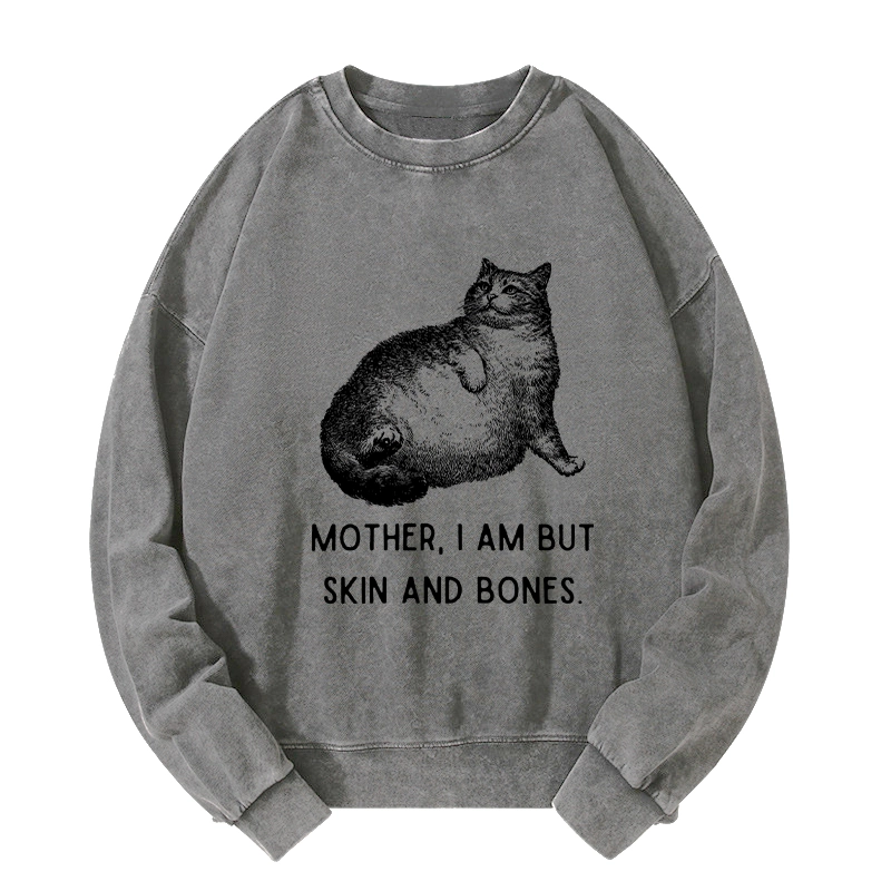 Tokyo-Tiger Skin & Bones Cat Washed Sweatshirt