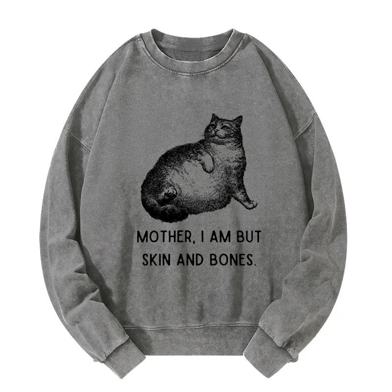 Tokyo-Tiger Skin & Bones Cat Washed Sweatshirt