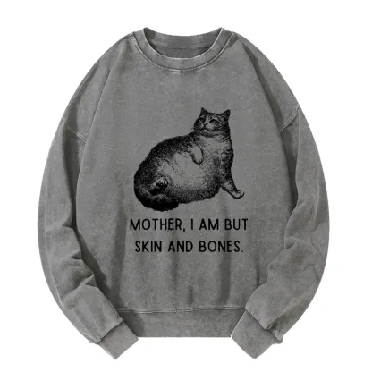 Tokyo-Tiger Skin & Bones Cat Washed Sweatshirt