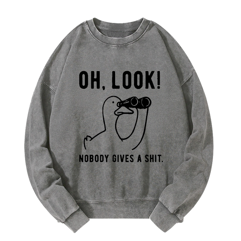 Tokyo-Tiger No One Cares About The Duck Washed Sweatshirt