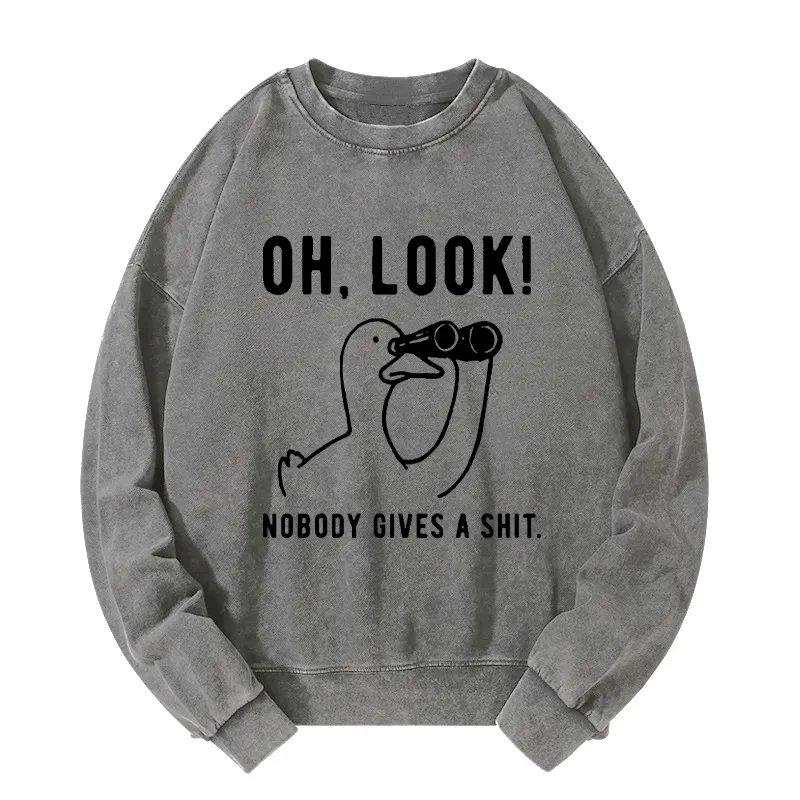 Tokyo-Tiger No One Cares About The Duck Washed Sweatshirt