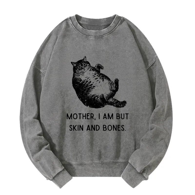 Tokyo-Tiger Overweight Cat And Its Doting Owner Washed Sweatshirt