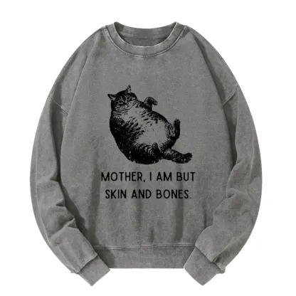 Tokyo-Tiger Overweight Cat And Its Doting Owner Washed Sweatshirt